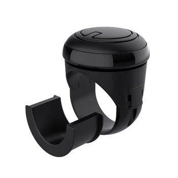 

Helper Hand Control Black Driving Metal Bearing Turning Spinner Knob Steering Wheel Car Accessories Universal Fit Power Handle
