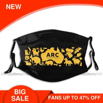 

Kangaroo Mouth Face Mask ARC Animals Across Australia Facial Mask Funny with Filters Adult Polyester Mask