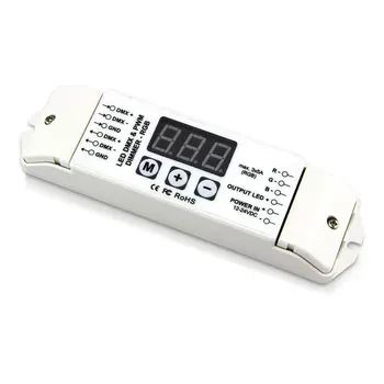 

BC-833 DC12V-24V rgb dmx controller and decoder bridge led DMX512 decoder