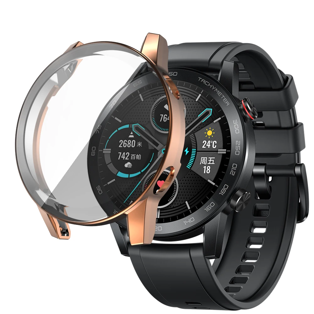 Durable TPU Protective Shell Case with Screen Protector for Huawei Honor Magic Watch2 46mm – Premium Watch Accessory