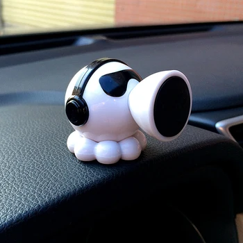 

Universal Car Phone Holder High-gloss PC Material Magnetic Car Bracket Cute Design Support Telephone Interior Accessories