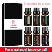 Эфирное Масло для массажа, набор чистый натуральный ароматерапия Масла комплект 10 мл для увлажнителя водорастворимый ароматизатор диффузор эфирного масла 6 шт./компл