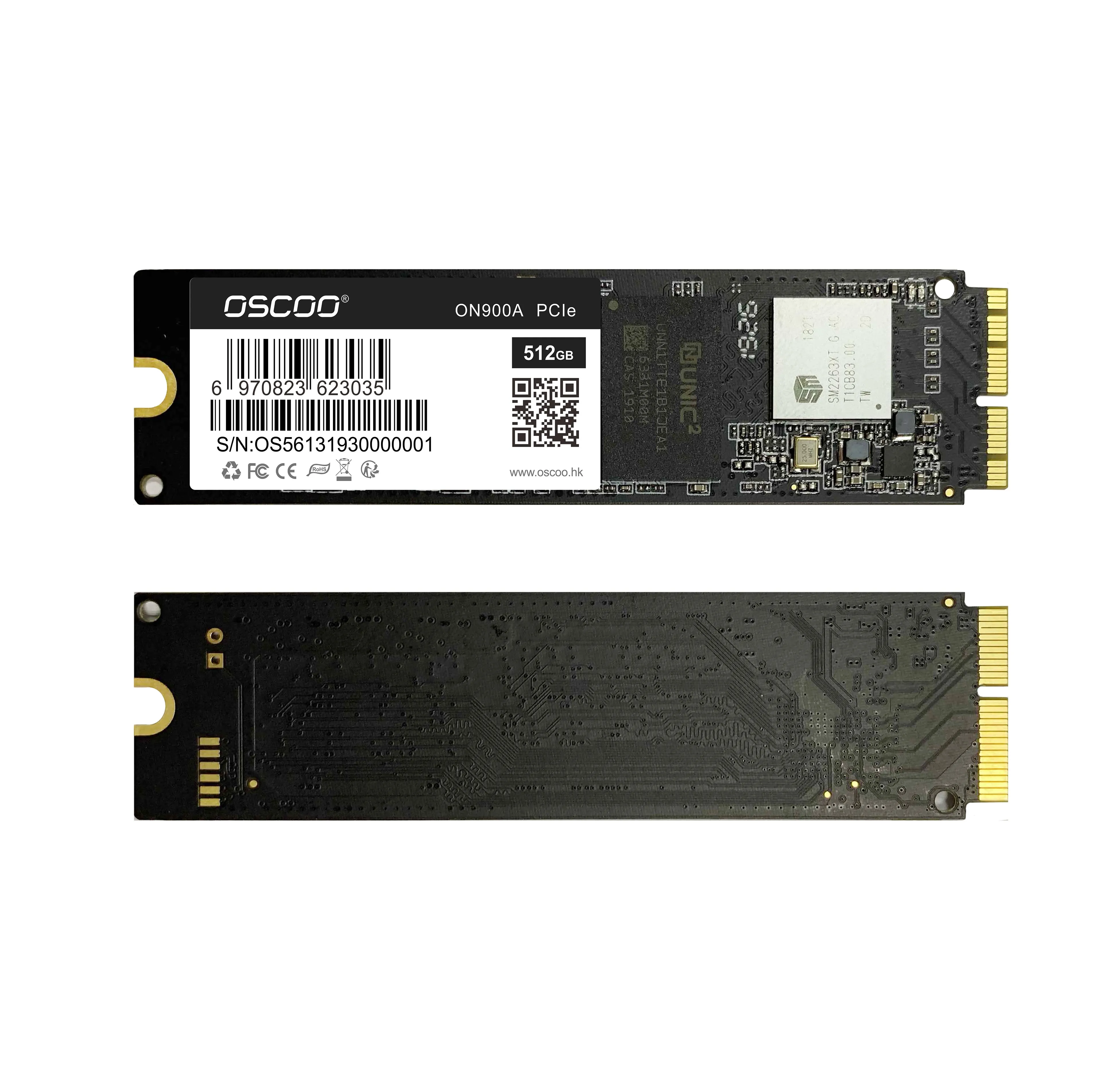 OSCOO M.2 NVMe PCIe весь SSD для MacBook 256 ГБ 512 1 ТБ Внутренний твердотельный