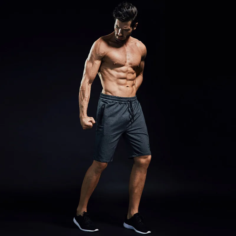 

Muscle Fitness Partners Summer New Style Sports Casual Running Pants Basketball Breathable Shorts Men's Pure Cotton Training Sho