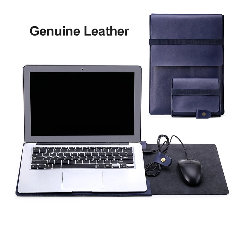 Voor Macbook Air 13 Pro 13 15 Retina 11 12 13.3 15 Inch Luxe Lederen