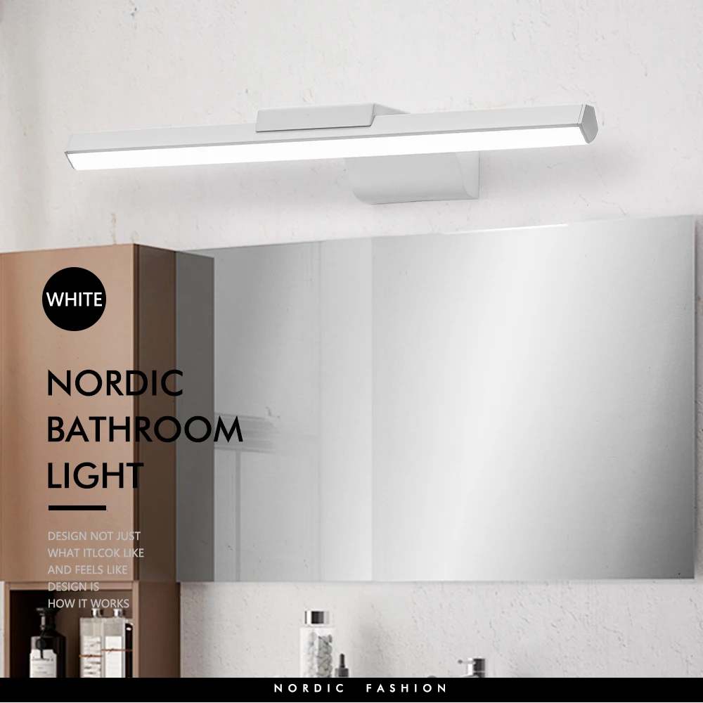 Led luz de parede interior moderno espelho