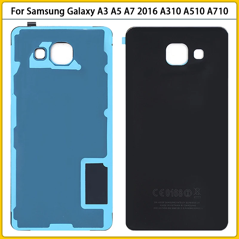 10 шт. новый задний корпус A310 для Samsung Galaxy A3 A5 A7 2016 A510 A710 Крышка батарейного отсека