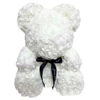 

Valentine's Day Rose Bear Simulation Flower Soap Flower Creative Eternal Flower Hug Bear Gift Box Birthday Gift 20cm