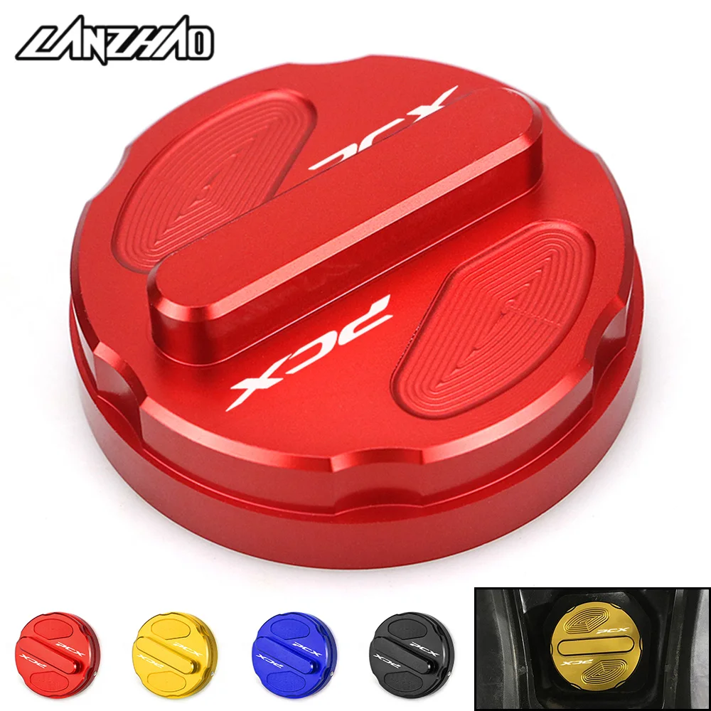 PCXMotorcycleFuelTankCoverPetrolBoxCapCNCAluminumAccessories