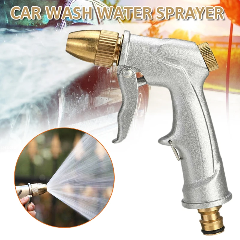 Metal Nozzle Manual Sprayer For Garden Hose, Car Wash, Shower Pet