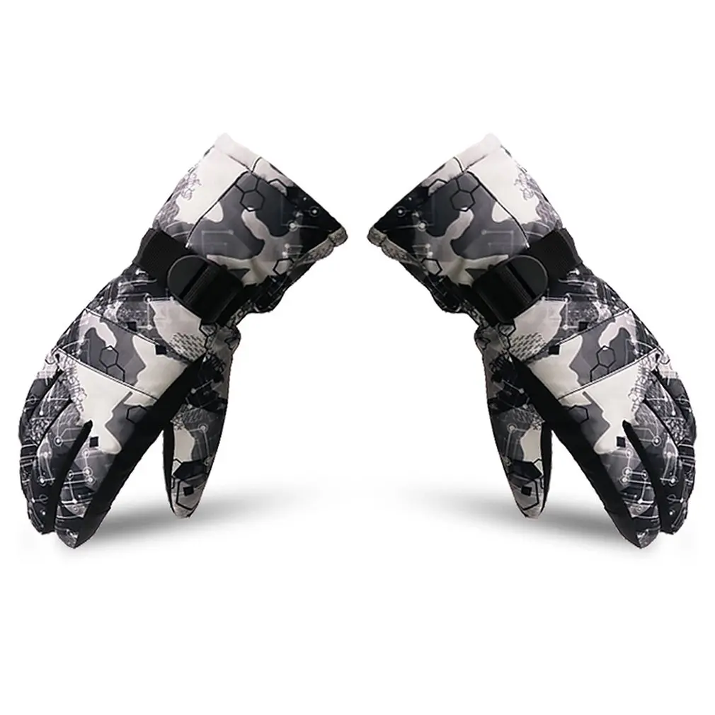 Зимние лыжные перчатки для мужчин и женщин с сенсорным экраном, утепленные, холодные, водонепроницаемые, ветрозащитные, для улицы, для верховой езды, хлопковые перчатки для влюбленных