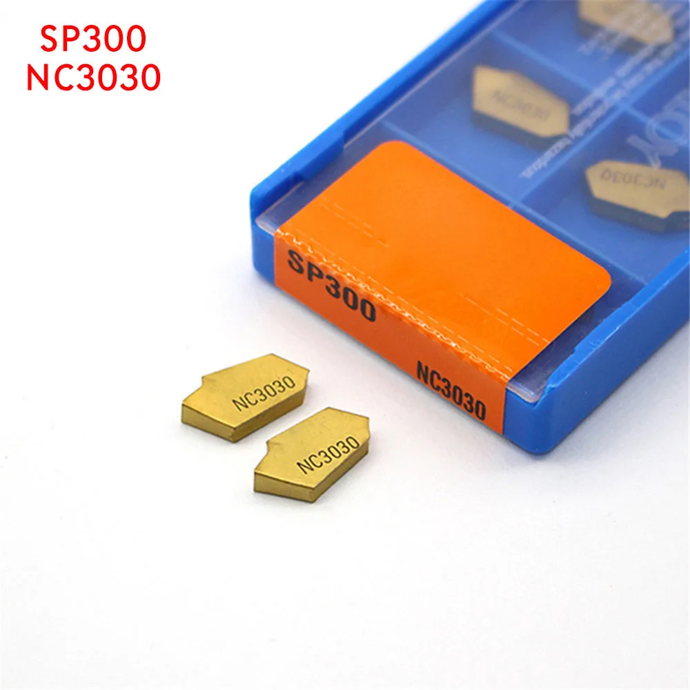 

20PCS SP300 NC3030 grooving carbide inserts lathe cutter turning tool Parting and grooving tool Parting off SP 300