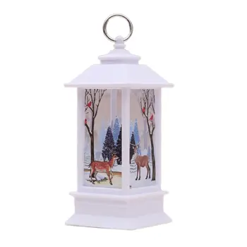 

Christmas Flame Wind Lamp Christmas Night Lamp Christmas Decoration Christmas Led Light Ornament Candlestick Lamp