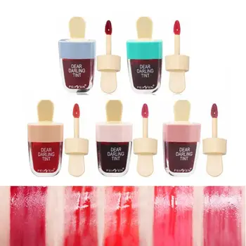 

5Pcs/Lot Ice Cream Lip Gloss Tint Makeup Liquid Lipstick Moisturizing Lip gloss Waterproof Lasting Lipgloss Korean Cosmetic