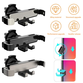 

New Telescopic Car Phone Aluminum Alloy Mini Gravity Bracket Mobile Phone Holder Mobile Phone Bracket
