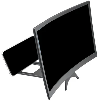 

12-inch Curved Phone Screen Amplifier Multi-function Smartphone Screen Magnifying Bracket Holder