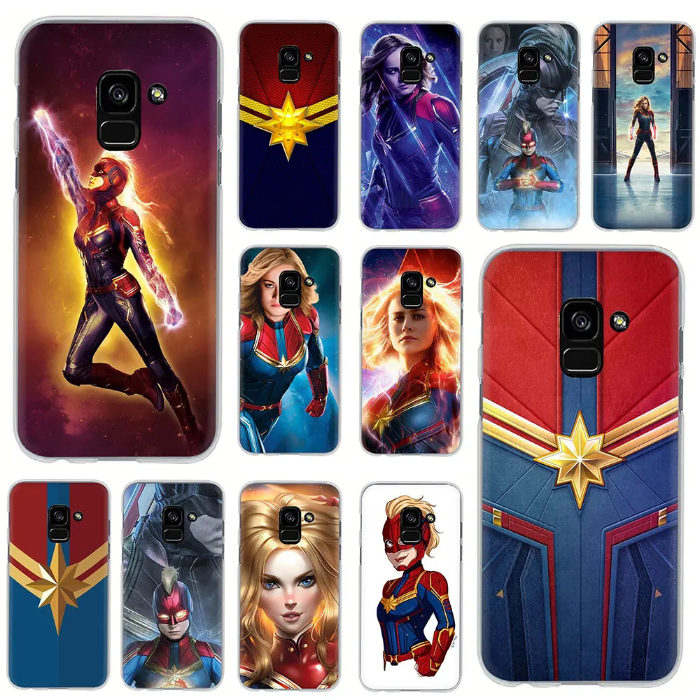Жесткий чехол для телефона Captain Marvel Samsung Galaxy A5 2017 A7 A8 A9 2018 A 10S 20S 20E 30S 40S 50S 70S |
