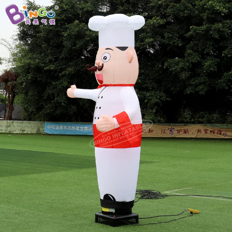 Free Shipping 2.5 meters inflatable chef air dancer for restaurant decoration / blow up waving chef air dancer balloons - toys 4