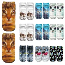 Женские носки с милым животным принтом, весенние кавайные носки в стиле Харадзюку, высокое качество, удобные женские носки, теплые и милые Calcetines Mujer