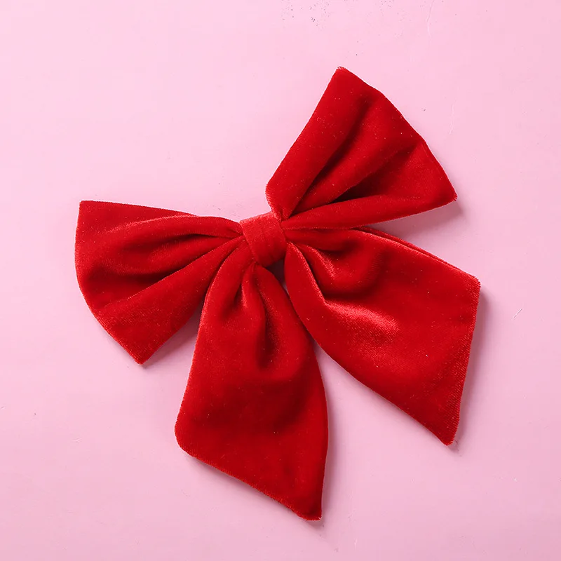 

6inch Velvet Bows Hair Clip For Girls Large Ponytail Clip Hairpins Children Headwear Korean Hair Accessories заколки для девочек