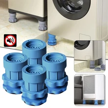 2Pair Washing Machine Support Feet Pad Adjustable Highly Shock and Noise Cancel Washing Machine Fridge Dryer Non-slip Mat Tool