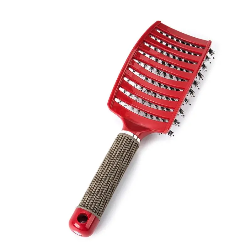 Hairbrush Bristle Nylon Comb Hair Scalp Massage Salon Hairdressing Styling Tools 2