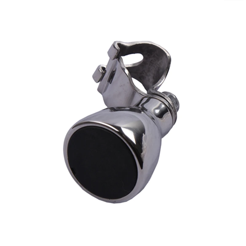 316 Stainless Steel Steering Wheel Knob With Black Cap Marine Boat Yacht Kayak Accessory