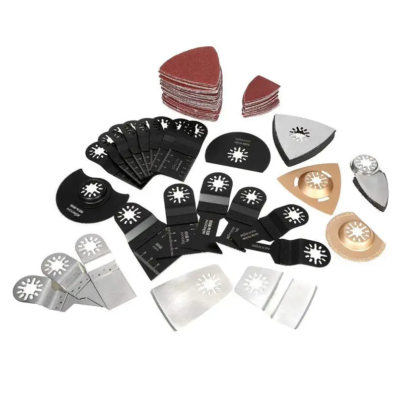 

100pcs Mix Oscillating Blade Kit Multi Tool Saw Blades for Dremel Fein Multimaster Makita Bosch Rockwell Sonicrafter Worx Multit