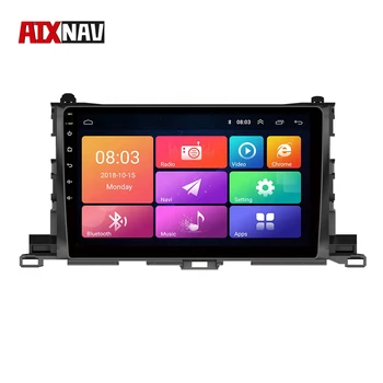 

4 Core Andriod Car GPS Navigation Auto Radio Monitor for Rear View Camera Touch Screen Video Player For Toyota Highlander 2015