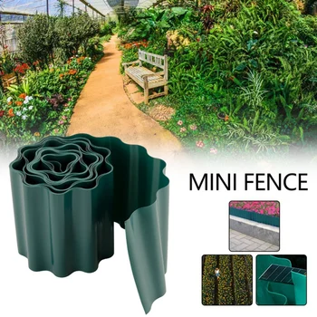 通販 庭の芝生プラスチックフェンスdiyトリミング段ボールローリングパスフェンス中庭柔軟な芝生ボーダー装飾ガーデン用品