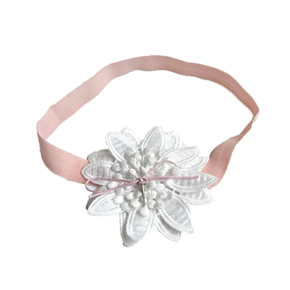 Princess Florals Headband Pointed baby flower headband Kids Stretch Bow Hair Bands Fresh Cute Headwear Hair Accessories