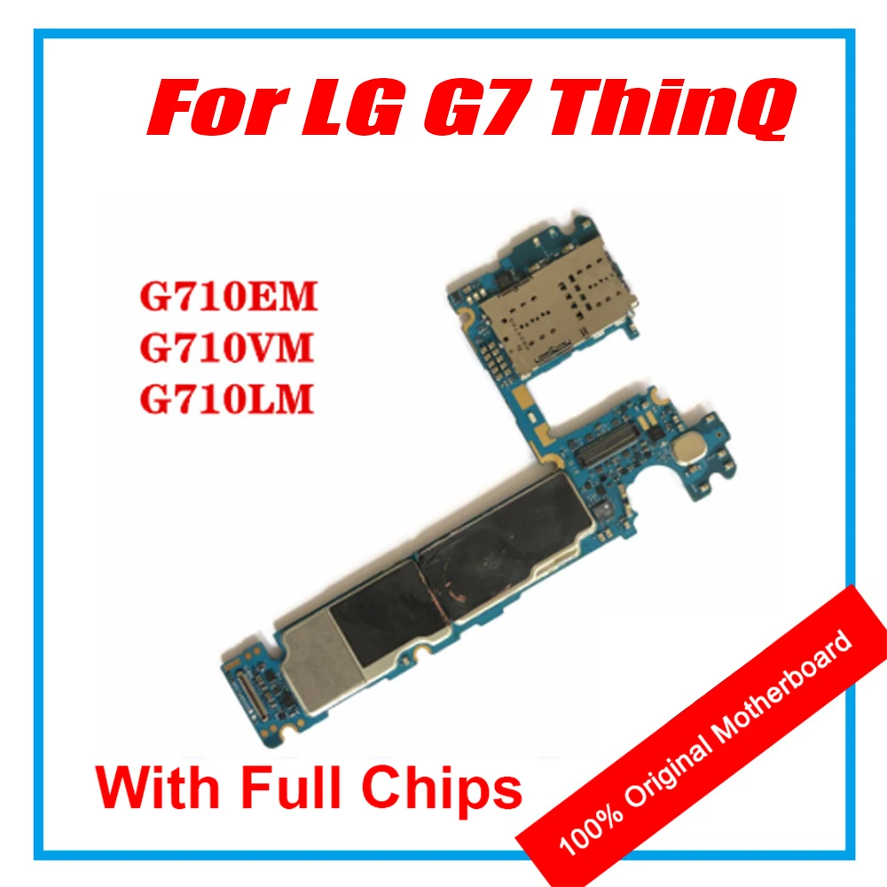 Материнская плата для LG G7 ThinQ G710EM G710VM G710LM оригинальная замена материнской платы