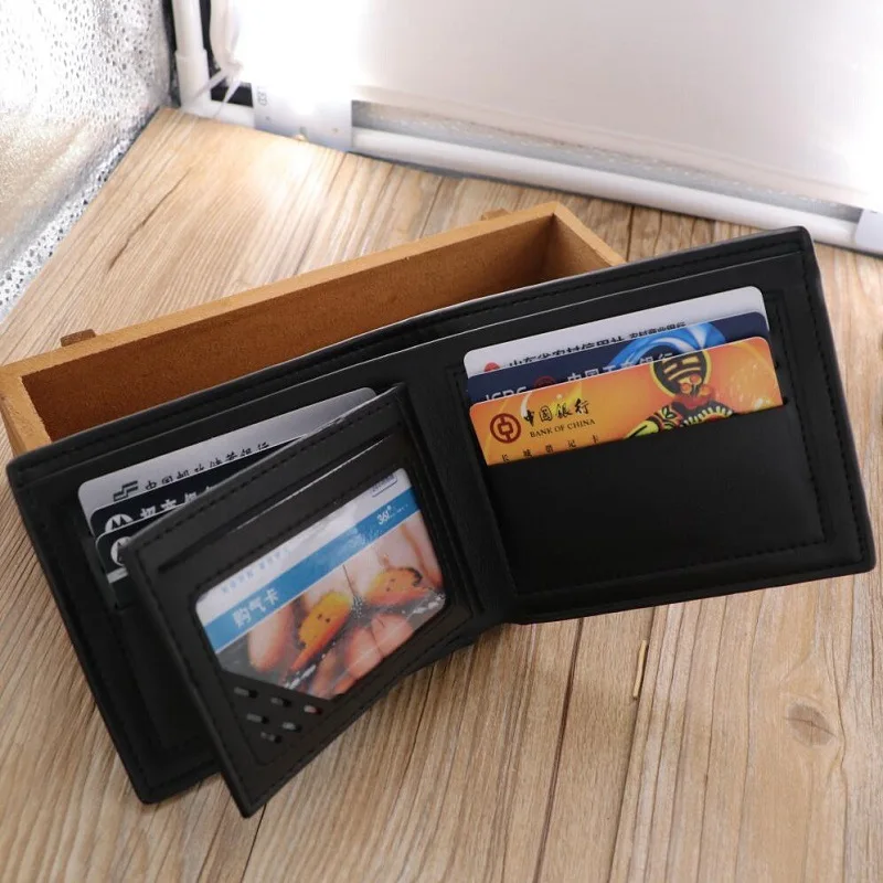 

Men's short wallets, horizontal wallets, fashionable men's wallets. Trendy short wallet, Chinese hot style