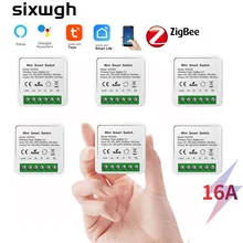 

SIXWGH Zigbee Switch Alexa Timing Smart Switch Tuya Smart Life APP Voice Control Smart Home Automation Relay Module Light Switch