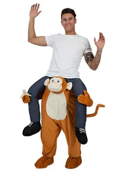 

Cheeky Monkey Mascot Costume Party Chimp Funny Pants Suits Xmas Halloween Dress Adults Unisex
