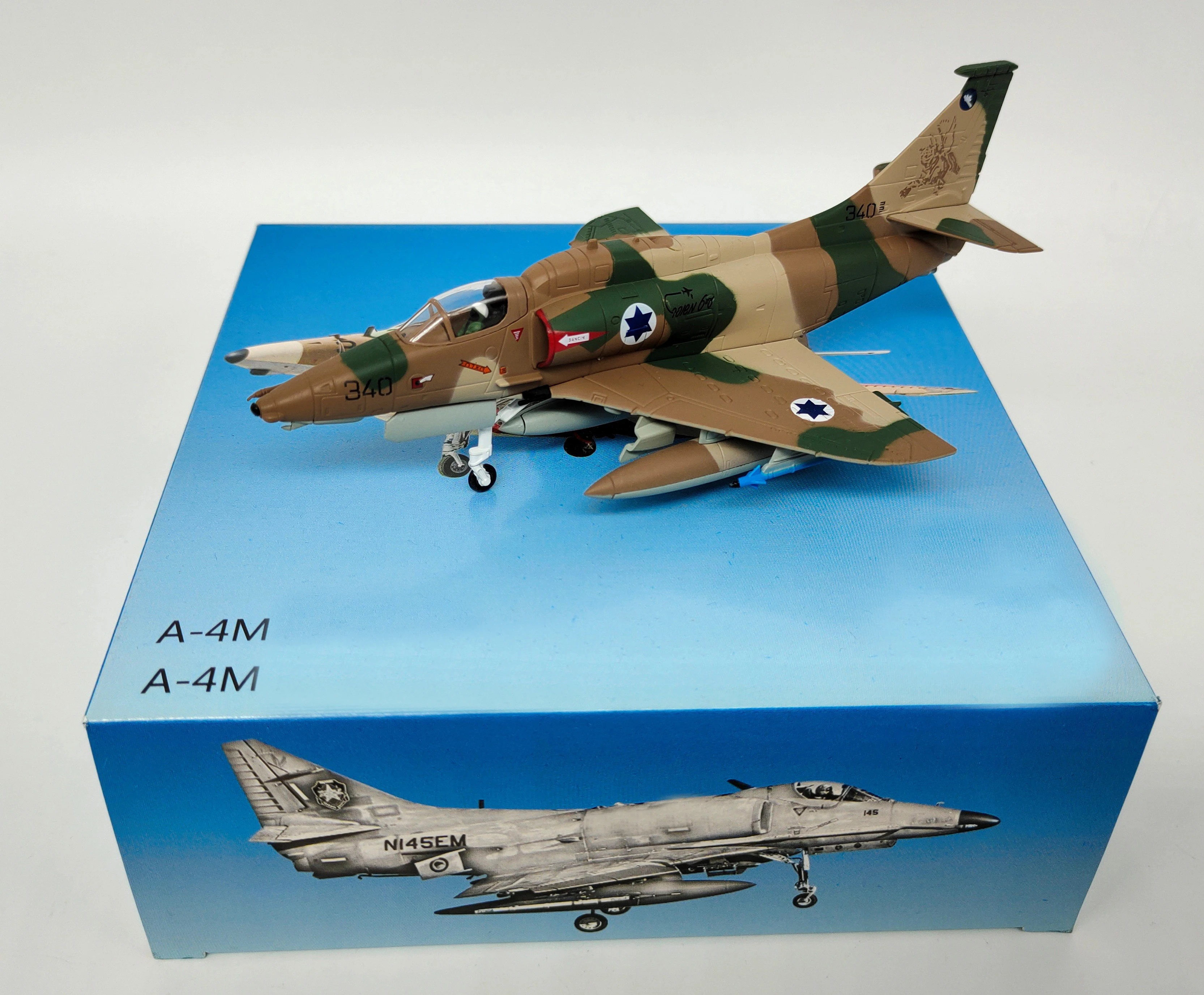 1: 72 военно-воздушные силы Израиля a-4m Штурмовик Истребитель модель законченный орнамент из сплава