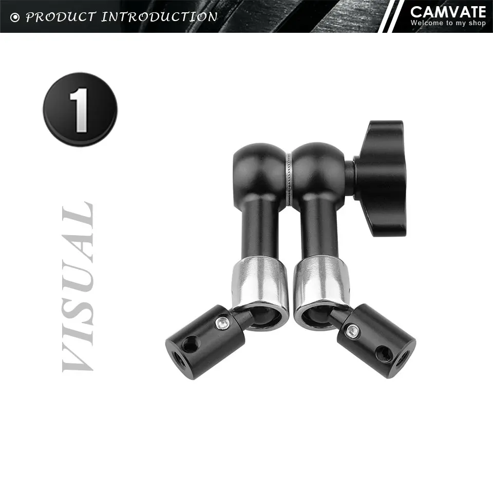 6.3" Articulating Arm(V3)Adjustable Friction Magic Arm With 1/4"-20 Thread For L