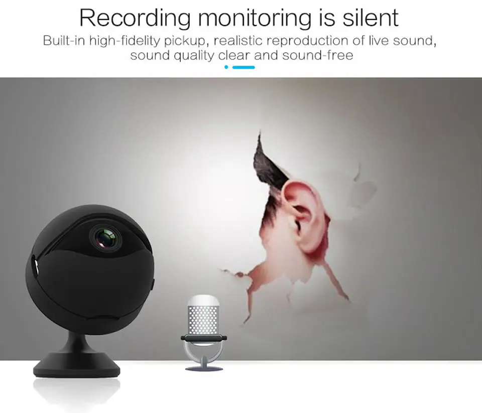 Electop Мини WiFi камера 1080P ИК ночного видения Домашняя безопасность ip-камера CCTV Обнаружение движения Беспроводная радионяня DVR видеокамера