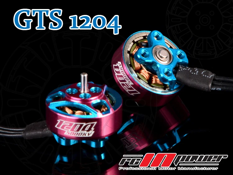 4 шт. RCINPOWER бесщеточный двигатель GTS 1204 V2 5000KV 3-4S мотор для радиоуправляемого дрона