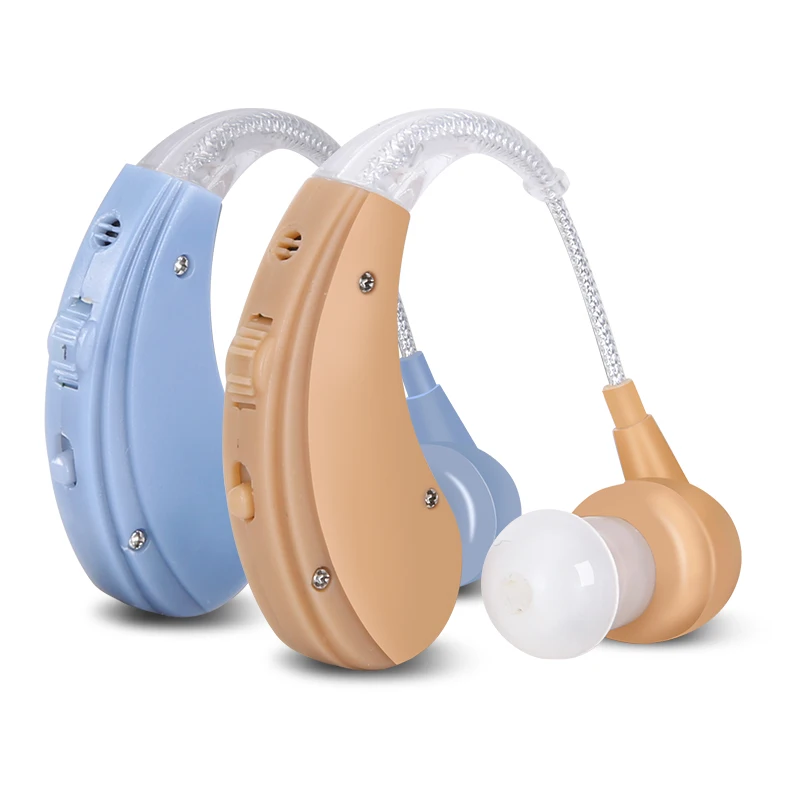 Cofoe USB Перезаряжаемый BTE слуховой аппарат Регулируемый цифровой слуховой усилитель за ушным типом слуховой аппарат с 2 цветами