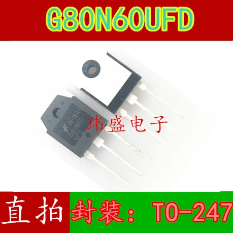 

10pcs/lot SGH80N60UFD G80N60 TO-3P 80A/600V