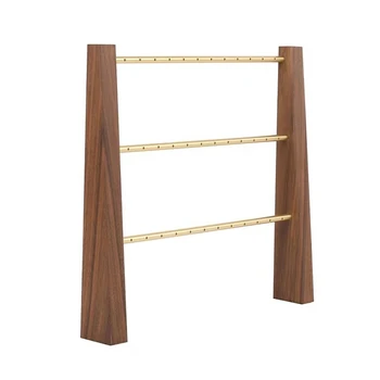 

3 Tier Jewelry Organizer Stand Modern Wood Jewelry Holder and Display Tabletop Jewelry Storage Rack for Necklaces Bracelets Earr