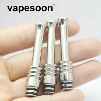 

510 Long Drip Tip Electronic cigarette Stainless Steel mouthpiece For e-Cigarette 510 Atomizer Melo 3 Mini Tank IJust S Kit etc