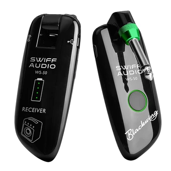 

SWIFF WS-50 New UHF Electric Guitar Wireless Transmitter + Receiver System Built-In Rechargeable Battery for Electric Guitar Bas