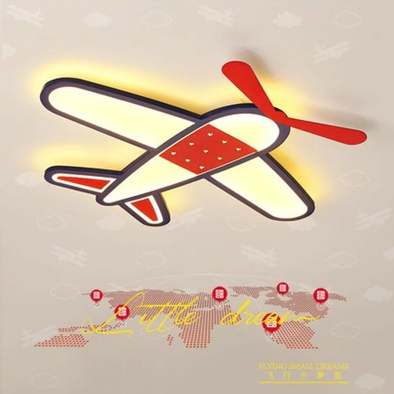 

New Cartoon plane Led Ceiling chandelier Modern chandelier for Children Bedroom lustre Home Indoor Lighting Decoration Fixture