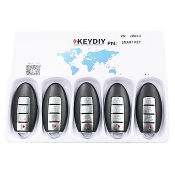 

KEYDIY Universal Smart Key ZB03-4 for KD-X2 Car Key Remote Replacement Fit More than 2000 Models
