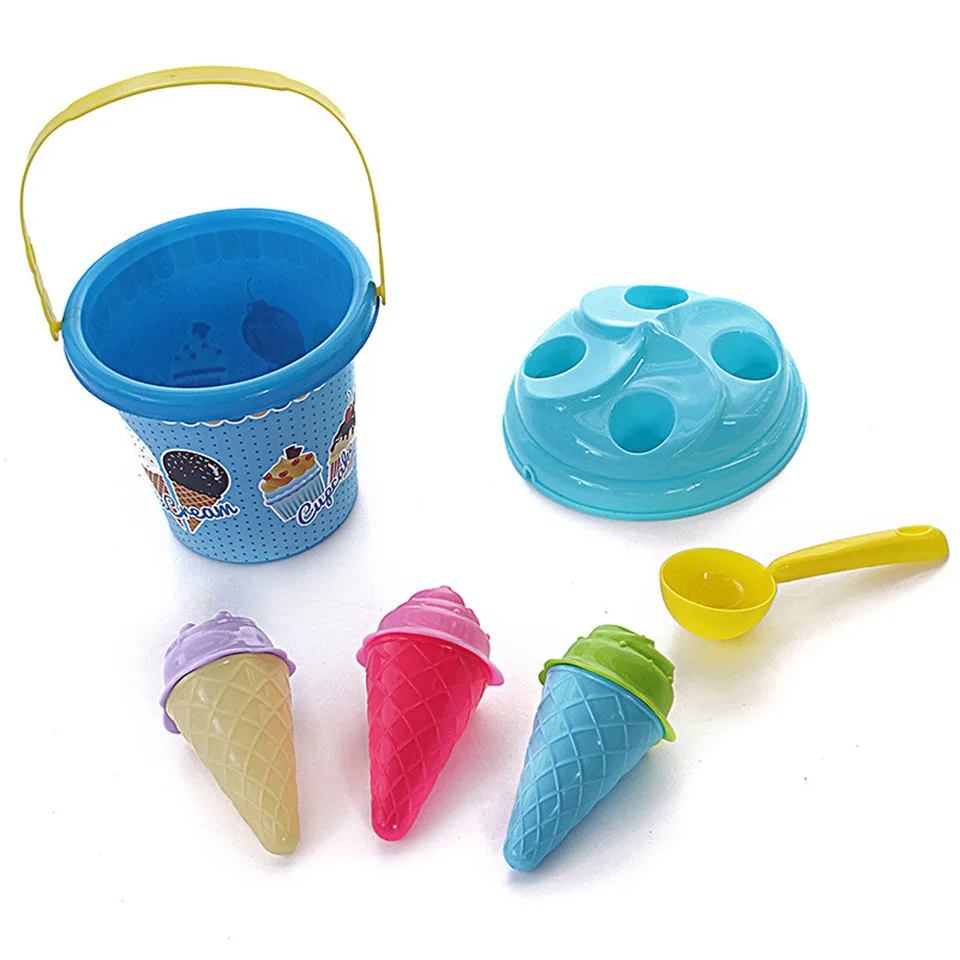 Ролевые игры детское моделирование мороженое пляжная игрушка ведро комбинация мороженое игрушки для детей подарок на день рождения