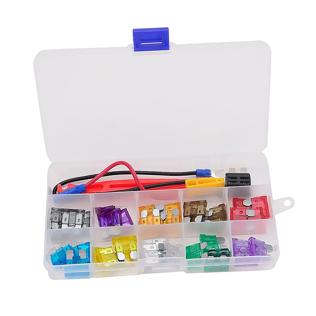 Fuse Kit Assortment with Box & Fuse Puller 2,3,5,7.5,10,15,20,25,30,35