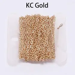 Gold Plated Necklace Chain for Jewelry Making - 5M, 1.5 - 2.5mm | Handmade Supplies & Materials Wholesale (KC Gold)
