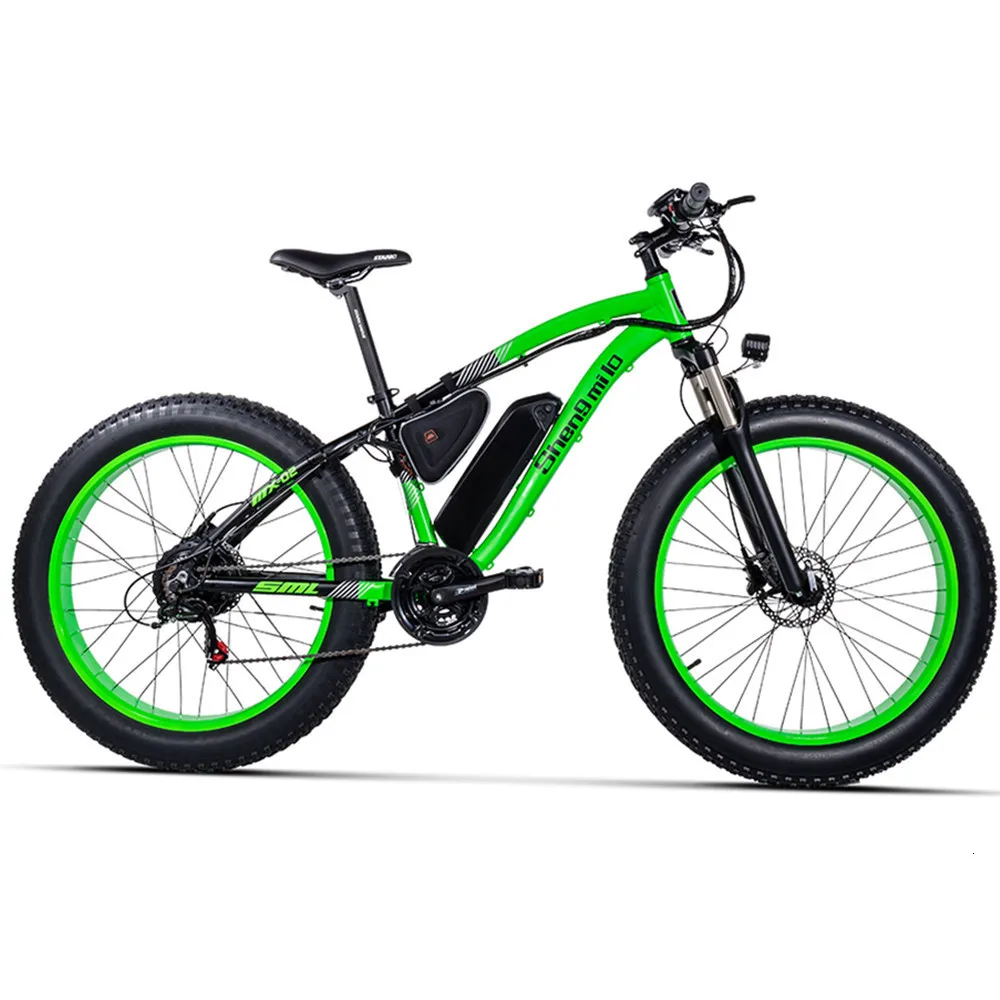 Powerful Electric Bicycle Two Wheels Electric Bicycle 48v 500w Big Tire Off Road Green Yellow Electric Scooter Adults (5)